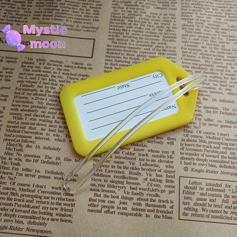 [Mystic] 50 chiếc Dây đeo nhãn ID hành lý trong suốt - Phụ kiện du lịch [Mới]