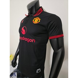 2026 – 27 Áo đấu phiên bản cầu thủ thông thường của Manchester United (Đen) – Tùy chỉnh theo tên & số của bạn, Vải thoáng khí cao cấp, Có sẵn S – 2XL