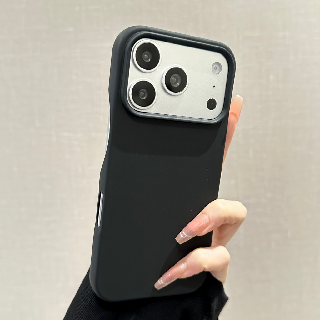 Ốp điện thoại có họa tiết và xúc giác màu tím đậm cho IPhone 17 Pro Max 17 16 15 14 13 12 11 JQGH