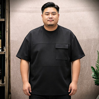 Áo thun ngắn tay phong cách Nhật Bản, cỡ lớn, có túi