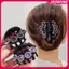 JASMINE Vintage Kim Cương Giả Hoa Vuốt Tóc Nữ Thời Trang Pha Lê Kẹp Tóc Kẹp Cua Đuôi Ngựa Barrette Bé Gái Phụ Kiện Tóc JASMINE