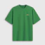 Áo thun ngắn tay cổ tròn dáng rộng, in hình mùa xuân và logo thời trang cho nam nữ