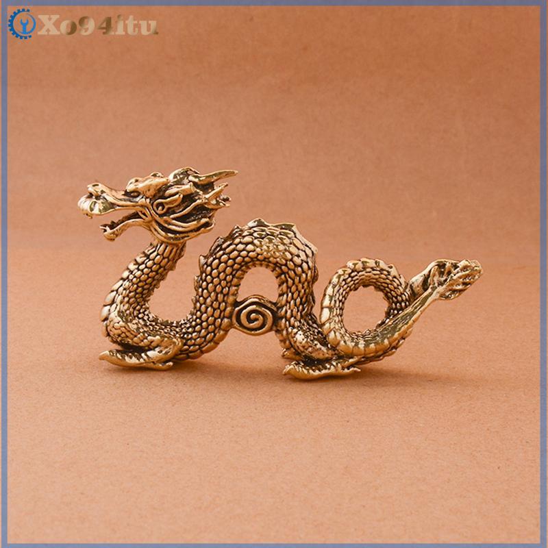 XOITU Quái Vật Trung Quốc Tượng Rồng Đồng Tượng Đồ Trang Trí Cổ Đồng Thần Thoại Động Vật Thu Nhỏ Trang Trí Nhà Cửa Thủ Công Bộ Sưu Tập VN
