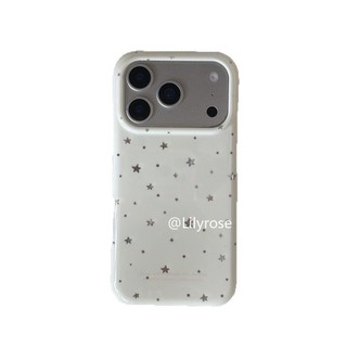 Thích hợp cho iPhone 17ProMax 17Pro 17 16ProMax 16Pro 16 15ProMax 15Pro 15 14ProMax 14 13ProMax 13 Apple iPhone Case ins Ngôi Sao Phổ Biến Gạo Trắng