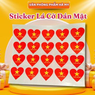 [Combo 10 cây] Cờ cầm tay - Cờ tổ quốc cầm tay - Cờ vẫy cầm tay khai giảng, cờ đỏ sao vàng in 2 mặt