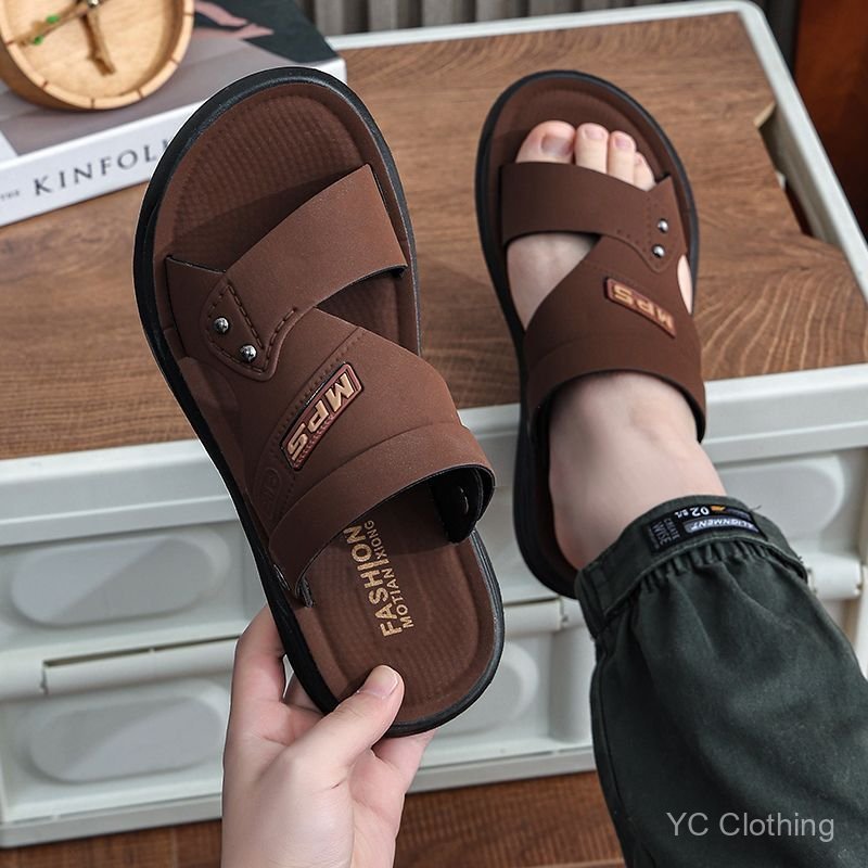 Giày Sandal Rỗng Chữ Màu Trơn Đế Chống Thấm Nước Chống Trơn Trượt Giày Đi Biển Mùa Hè