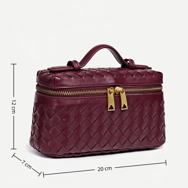 ANCO Mini Hộp Túi Nữ 2026 Dệt Túi Vuông Nhỏ Di Động Một Vai Đeo Ngang Mùa Xuân Mùa Hè Phong Cách Mới Đi Làm Hẹn Hò