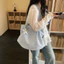 Phong Cách Nhật Bản Gãy Ngôi Sao Bạc Túi Đeo Vai Nữ Nhẹ Sang Trọng Đi Lại Túi Tote Nữ Túi Dung Tích Lớn Túi Thường Ngày