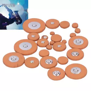 Toyuvn Tấm đệm da cừu Sax có khả năng mở rộng tuyệt vời Tấm đệm saxophone mềm với bộ cộng hưởng kim loại cho kèn Soprano hoặc Alto Saxophone