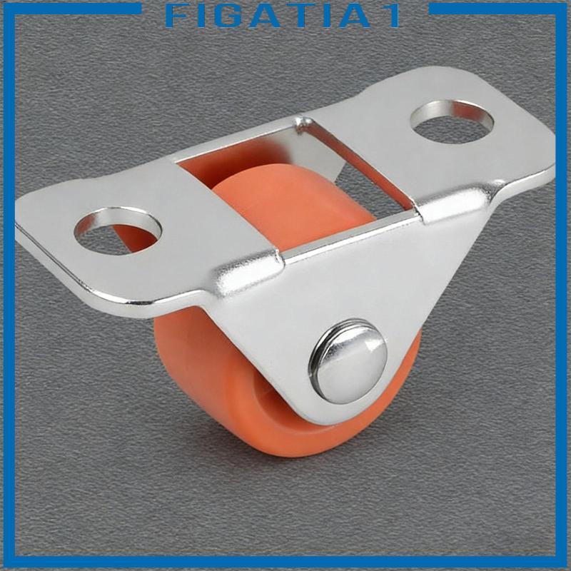 10x Mini Caster Bánh Xe Im Lặng Nhỏ Cao Su Cán Bánh Xe Với Kim Loại Trên Tấm Hướng Cho Đồ Nội Thất Thiết Bị Nhỏ Tủ