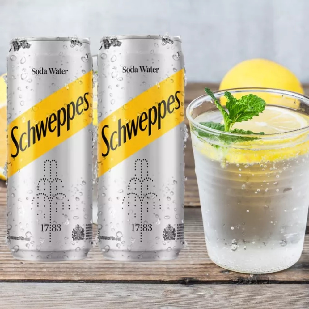 Nước Soda Schweppes Water 320ml, Nước Soda Có Ga Vị Thanh Nhẹ Dễ Uống Không Calo, Thơm Ngon Sảng Khoái