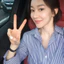 Áo sơ mi nữ sọc xanh dài tay, phù hợp công sở và hàng ngày