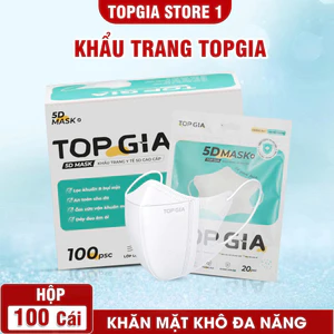 Khẩu trang 5D TOPGIA cao cấp chống tia UV, ngăn ngừa bụi mịn, thoáng khí, kháng khuẩn an toàn Topgia Store 1