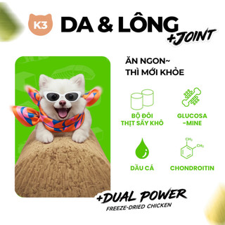 Thức Ăn Cho Chó Keepo K3 & K4 Combo 5 gói 1kg – Da Lông Óng Mượt, Xương Khớp & Tăng Cường Miễn Dịch