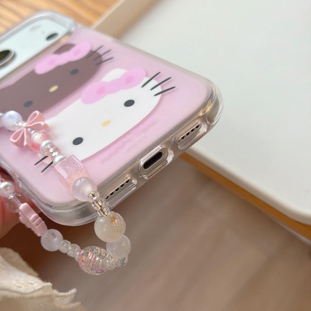 Ốp Lưng Cứng Tương Thích Với iPhone 13 14 14Pro 14ProMax 15 15Pro 15ProMax 16 16Pro 16ProMax 17 17Pro 17ProMax Ốp Họa Tiết Mèo Hồng