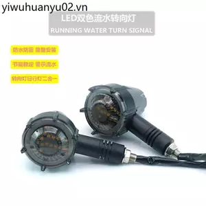 Xe Máy Sửa Đổi Phụ Kiện led Bật Tín Hiệu Siêu Sáng Bóng Đèn Chân Trời Xe Tay Ga 12V Chảy Nước Biến Tín Hiệu