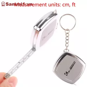 ZK Mini Băng Thép Đo Vòng Chìa Khóa 2m Nhỏ Gọn Mang Theo Xung Quanh Dụng Cụ Cầm Tay VN