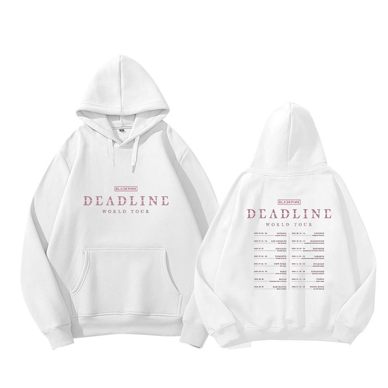 Áo hoodie dài tay Blackpink BY1 - Phiên bản chính thức dành cho tour diễn Deadline World Tour 2025