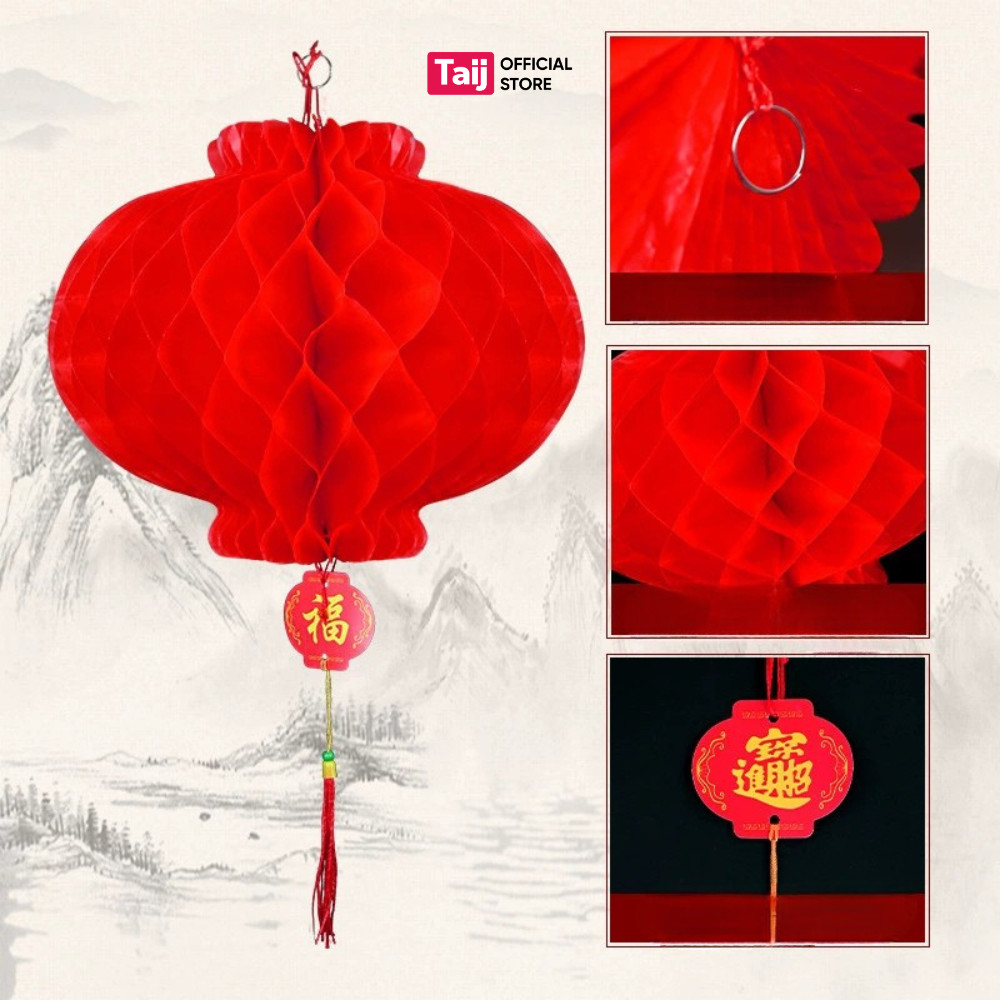 Đèn lồng đỏ mini treo trang trí rằm Trung thu, Lễ Tết, chống nước