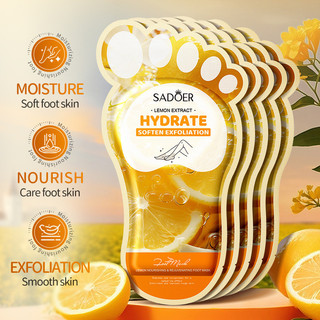 SADOER Lemon Nuôi Dưỡng Trẻ Hóa Chân 40ml Thu Đông Dưỡng Ẩm Chân Mặt nạ Chăm Sóc Da Sản Phẩm