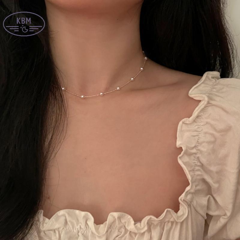 Vòng cổ ngọc trai hạt đính thanh lịch cho bé gái, phù hợp dự tiệc và làm quà tặng