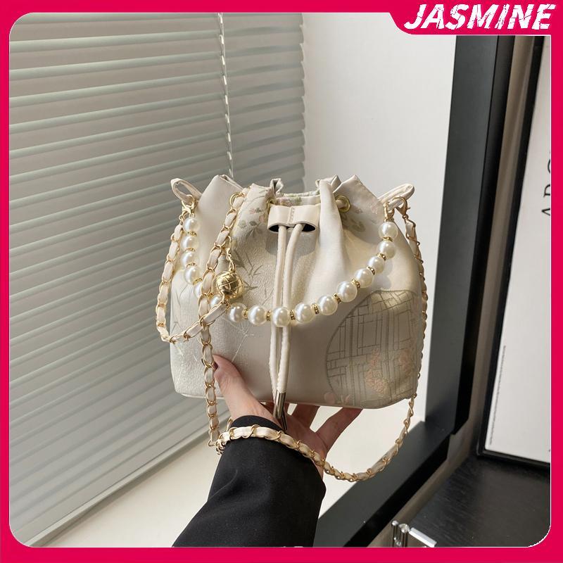 JASMINE 2025 Mới Phong Cách Trung Hoa Thêu Mỹ Nữ Túi Xách Thời Trang Đeo Vai Đeo Ngang Đảng Hàng Ngày Tote Túi Xách Nữ JASMINE