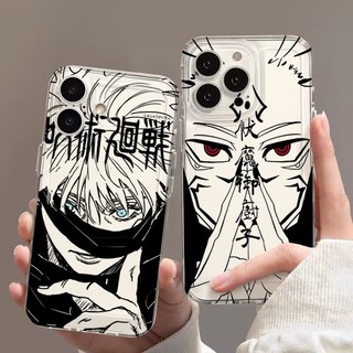 Phim Hoạt Hình Jujutsu Kaisen Gojo Satoru Ốp Lưng Điện Thoại Samsung Galaxy S25 FE S24 S22 S23 S30 Plus Ultra S23FE S24FE Vỏ Thời Trang Chống Sốc Anime Mềm Trong Suốt Vỏ TPU Trong Suốt