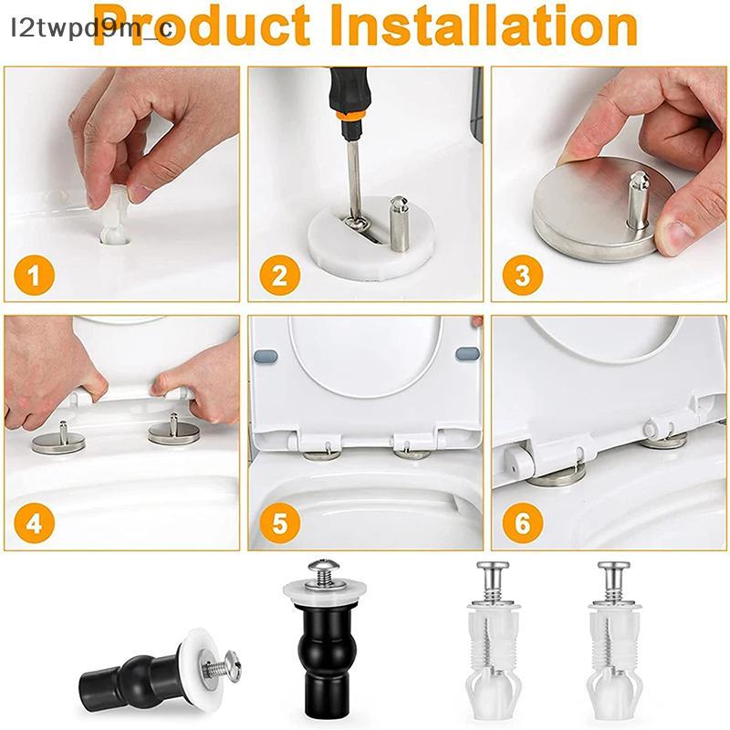 Cod 2 cái M5 nhà vệ sinh chỗ ngồi vít Bộ dụng cụ, mù lỗ phù hợp, phụ kiện phòng tắm mới