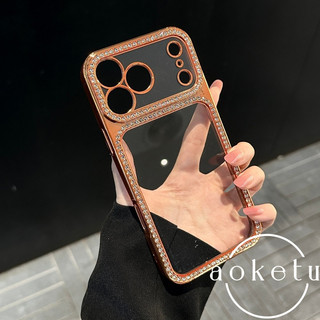 Ốp điện thoại trong suốt có điểm nhìn lớn sang trọng phù hợp cho iPhone 13 14 15 16 17 Pro Max trong suốt toàn bộ ống kính bao gồm chống rơi TPU mềm