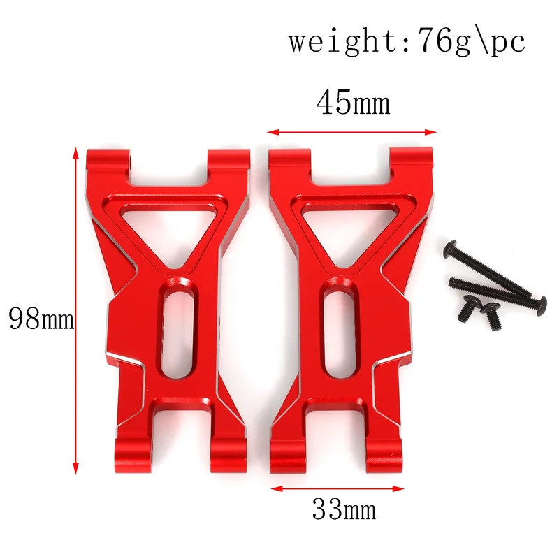 Phía Trước Phía Sau Trên Cánh Tay Dưới Trục Sau Tay Lái Cốc C Ghế Cho ARRMA 1 / 10 GORGON 4X2 2WD Monster Truck RC Xe Nâng Cấp Kim Loại