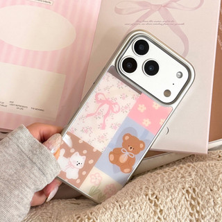 [Sheren] Ốp điện thoại hình gấu hoạt hình phù hợp với i17 16 15 14 13 12 11 pro max Vỏ bảo vệ chống sốc