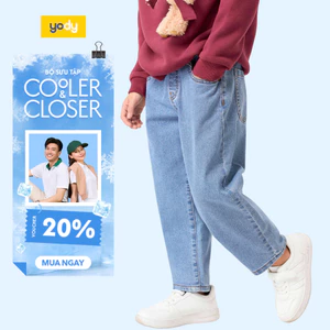 Quần jeans baggy bé trai YODY mềm mại, thoải mái BCJE25A136