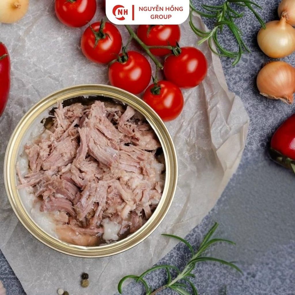 Thịt lợn hộp 325g Glavproduct nhập khẩu Nga food thức ăn thơm ngon ăn vặt