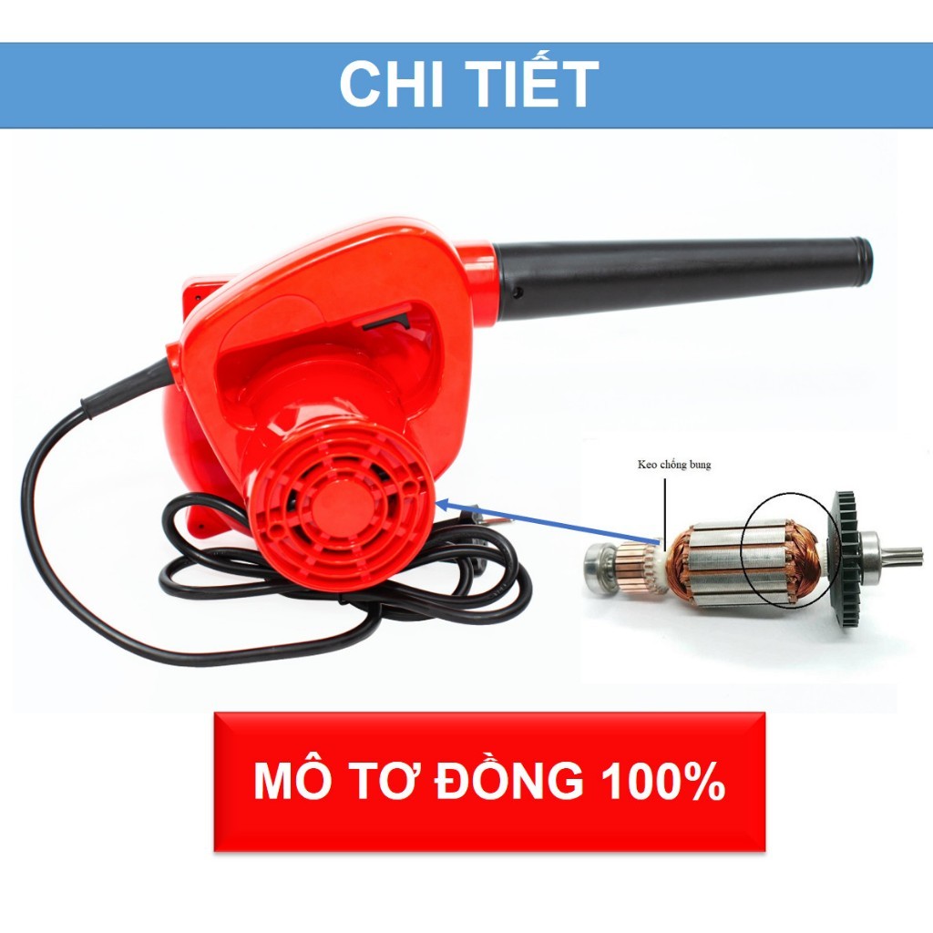 Máy Thổi Bụi 700W Kiêm Hút Bụi Đa Năng Công Suất Lớn Làm Sạch Máy Tính Nhà Cửa Hiệu Quả