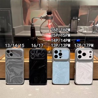Mạ Điện Hoa Văn gợn Sóng Nước 3D Ngựa Vàng Acrylic Ốp Lưng Điện Thoại iPhone 17Promax 13 14 15 16 Pro Max 15Plus Chống Sốc Nam Nữ Vỏ Di Động