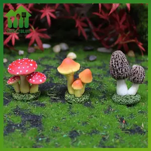 SWEET 1 / 3 Cái / bộ Mô Phỏng Nấm Đồ Trang Trí Sân Vườn Nhựa Hoa POTS Trang Trí Rêu Microlandscape Phụ Kiện Trang Trí Nhà Cửa n