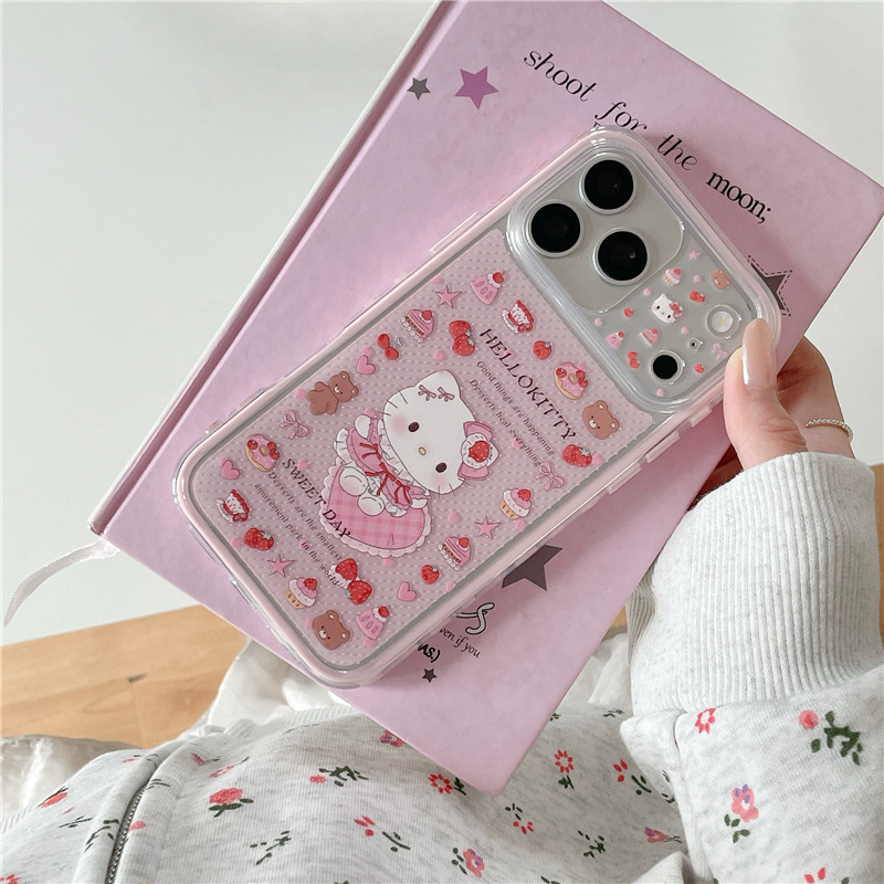 IPhone 17 Pro Max kitty họa tiết chất liệu TPU IMD craft Vỏ điện thoại in hai lớp