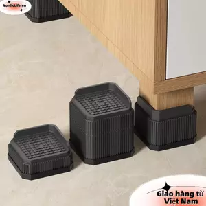Tấm lót chân nội thất NORDICLIFE, Tấm nâng giường hạng nặng chống trượt, Máy giặt có thể điều chỉnh vuông chất lượng cao Hỗ trợ tủ lạnh