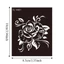 DARON Henna Tattoo Stencil, Đề can hình xăm giả rỗng Bản mẫu hình xăm Henna, Nhãn dán Mehndi chuyên nghiệp Bướm sói Rồng Phượng Ấn Độ Hoa Hình xăm tạm thời Nam / Nữ
