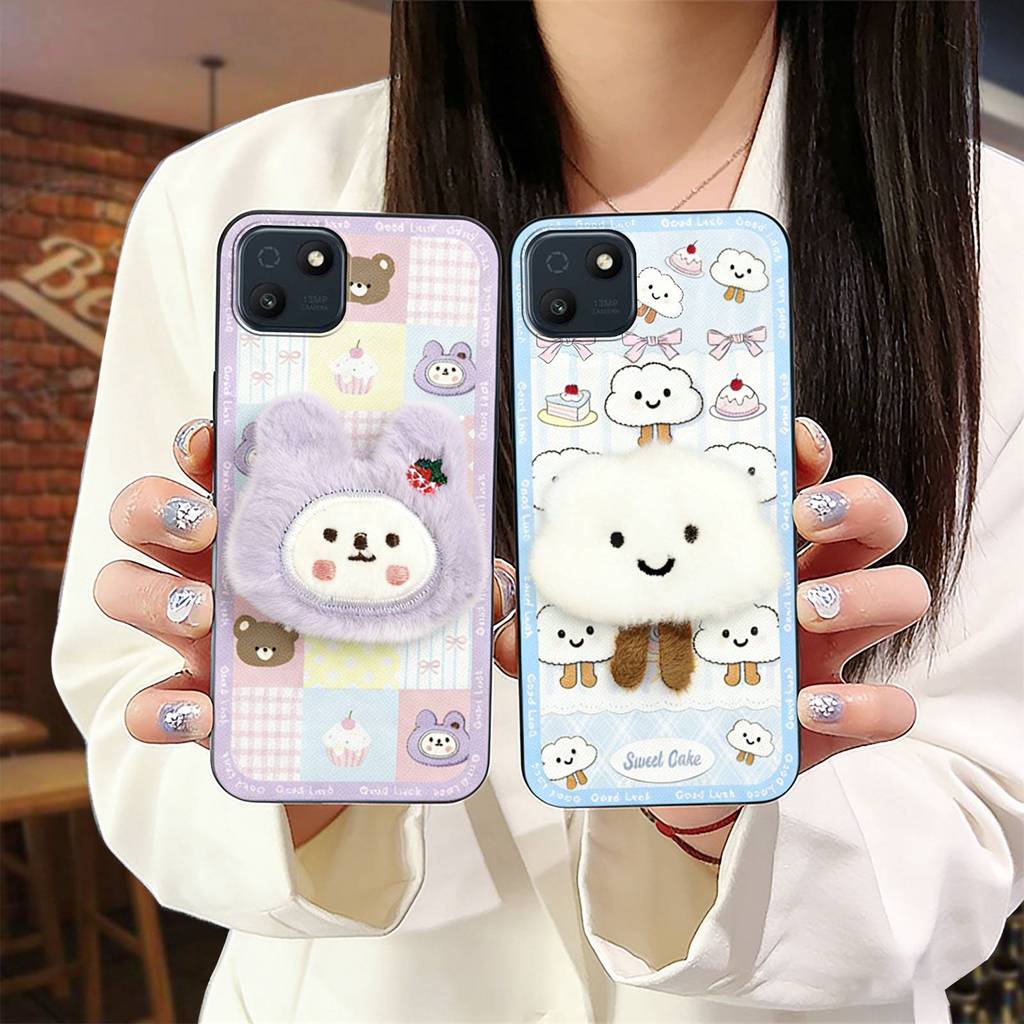 Ốp Điện Thoại Miếng Dán Vải Bền Cho Wiko T10 Túi Điện Thoại Dễ Thương 3D TPU Chống Bụi Bẩn Sang Trọng Chống Thấm Nước Hoạt Hình Thiết Kế Thời Trang Chống Va Đập Vỏ Mềm Thêu Ba Chiều