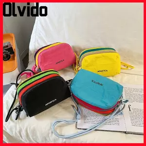 Ba lô leo núi OLVIDO, Hệ thống màu Dopamine Túi đeo chéo dung tích lớn, Du lịch nhiều lớp Dopamine và đi chơi Túi thông thường chống nước Du lịch ngoài trời