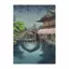 Japanese Classic Scenery Kyoto Snow Cherry Blossom Temple Canvas Painting Art Home Wall Decor Canvas Poster