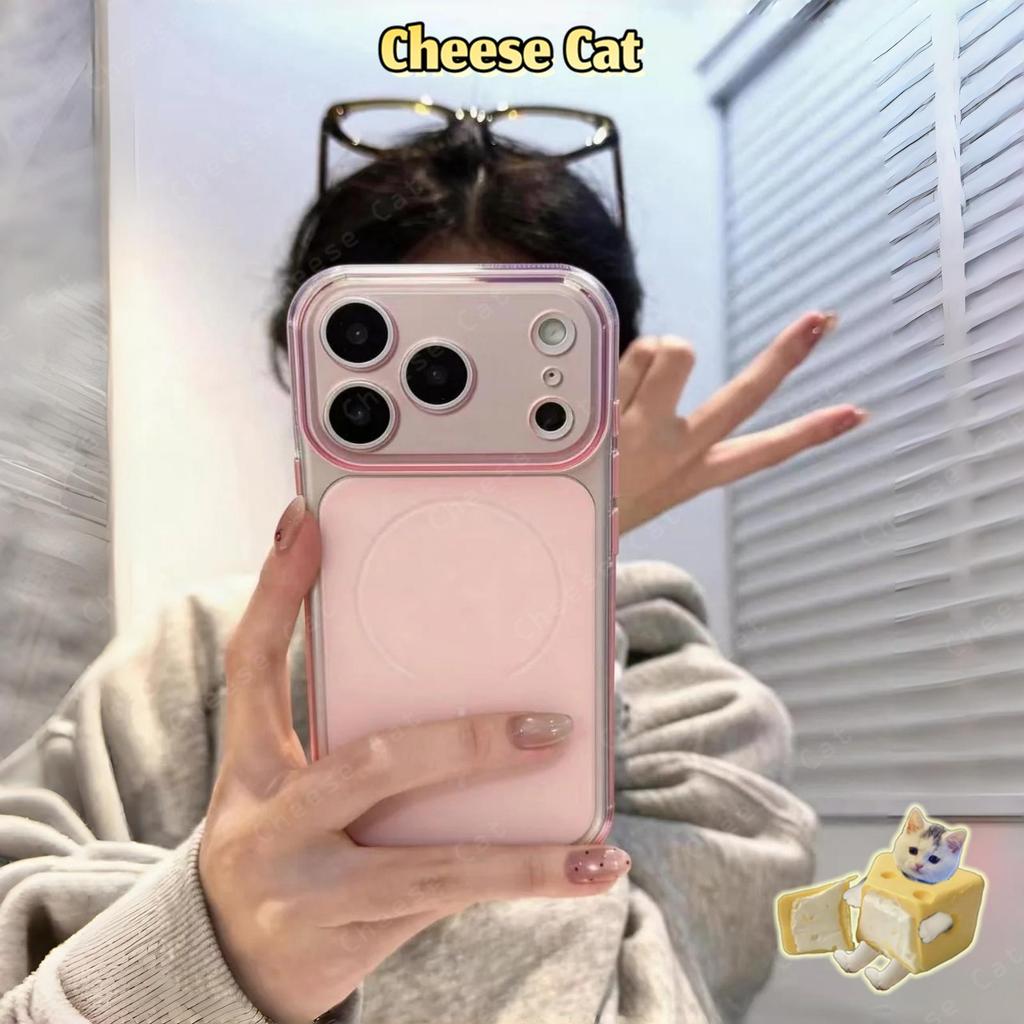 Tản nhiệt siêu mỏng vào mùa hè Ốp điện thoại TPU màu hồng 17 Pro Max cho iPhone 14 15 16 13 12 11 Pro Max Vỏ iPhone mờ