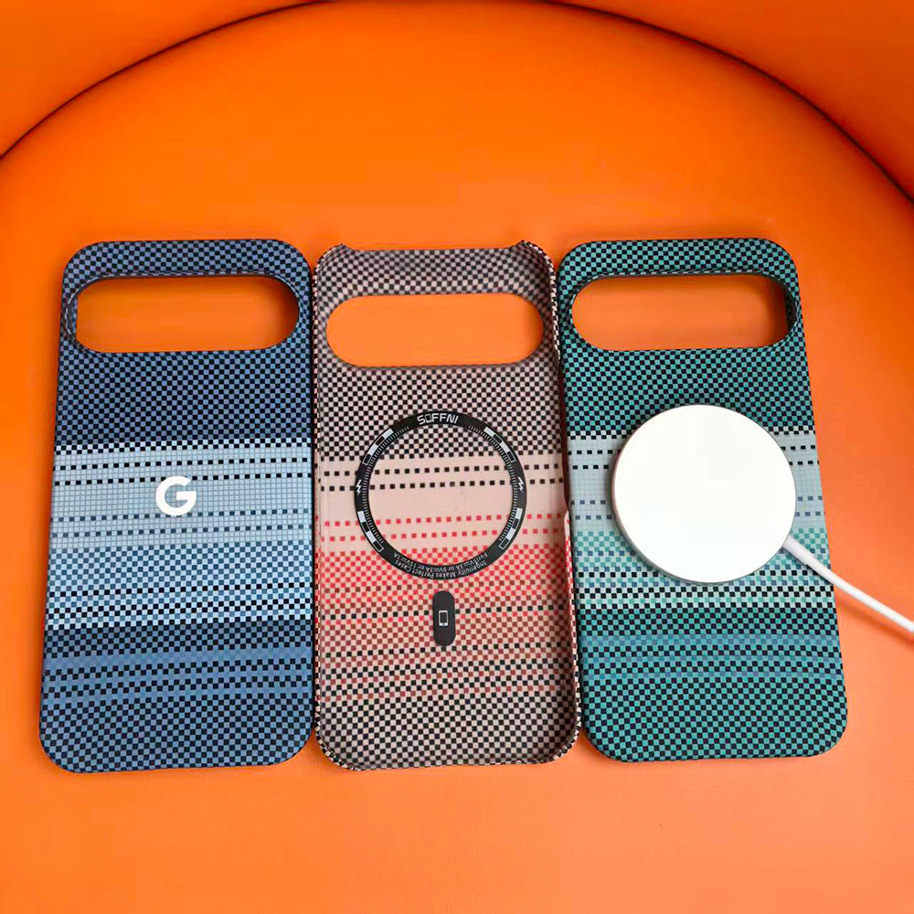 Ốp lưng siêu mỏng bằng sợi Carbon sang trọng cho Google Pixel 7 8 9 10 Pro 9 10 ProXL 5G cho vỏ điện thoại sạc không dây từ tính
