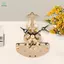 Kohaku Xoay Gear Đồng Hồ Nhôm Mantel Chuyển Động Bền Đẹp Analog Đồng Hồ Bộ Cho Phòng Ngủ Phòng Khách Bàn Trang Trí
