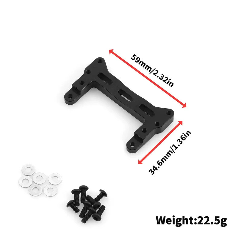 Giá đỡ Servo chuyển số nhôm CNC G-6002 cho Tamiya 1 / 14 R470 R620 - LESU Phụ tùng RC chất lượng cao "