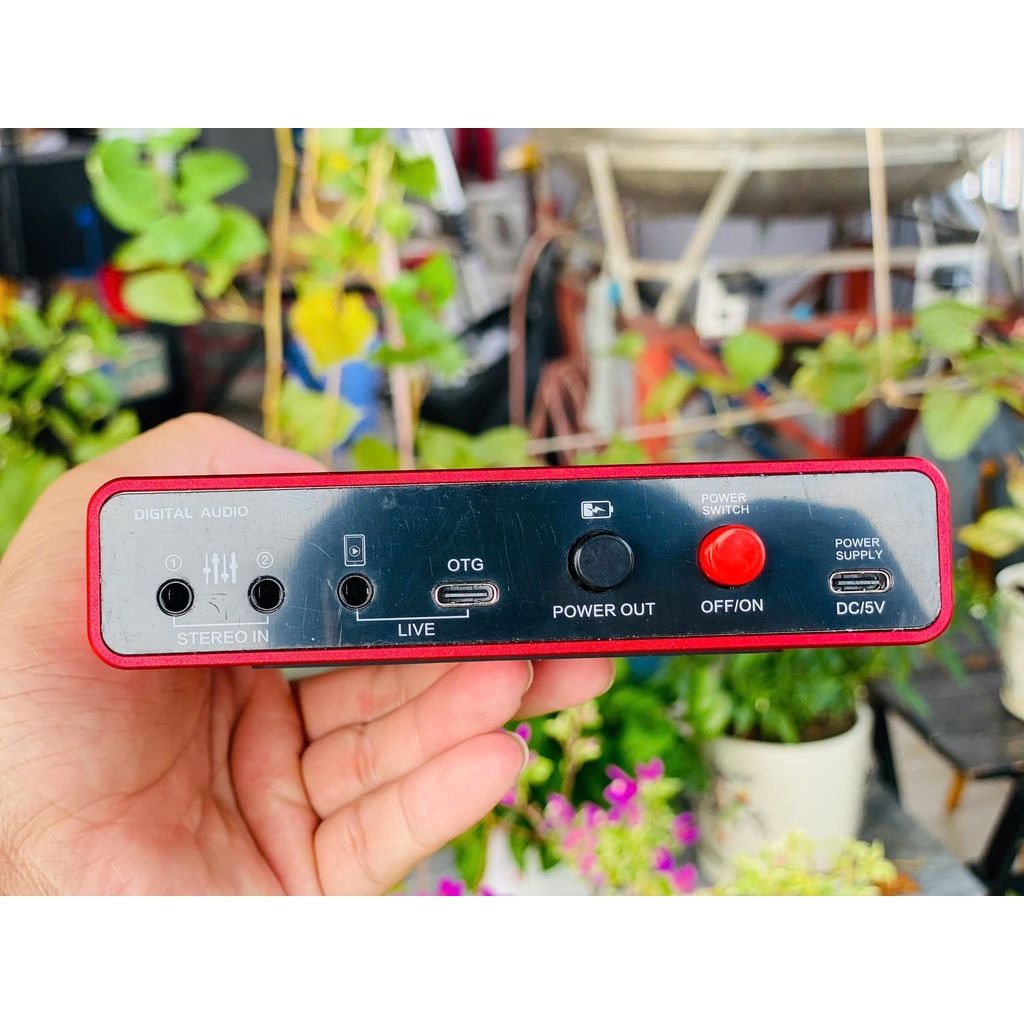 M3-Box Sound Card 24 Bit Dành Cho Hát Live Sử Dụng Chất Lượng Âm Thanh Tốt Thu Âm Livestream Chơi Game Karaoke Online