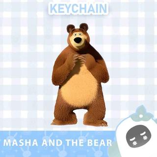 Ganci / Gantungan Kunci Akrilik  MASHA AND THE BEAR - 1