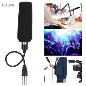 toyuvn Micrô điện dung âm thanh nổi Mingzhe màu đen Chống nhiễu đơn hướng để quay video (Đen)