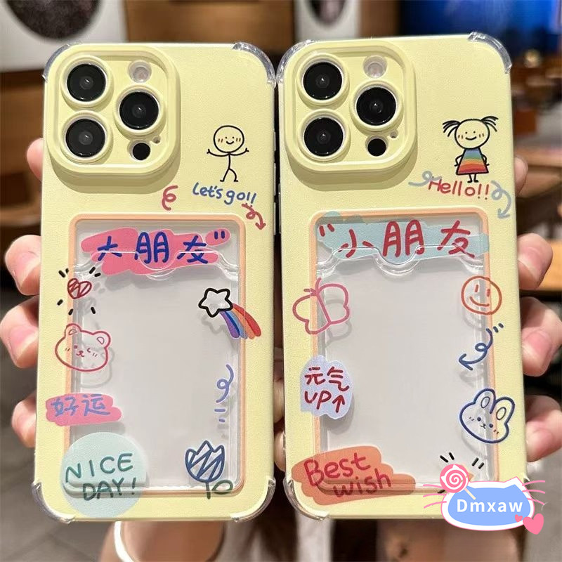 Ốp điện thoại đựng thẻ cặp đôi ngộ nghĩnh cho Redmi Note 14 13 12 11 Pro Plus 11S 10 Pro Max 10S 8T 8 Pro 5G 4G Vỏ mềm hoạt hình chống rơi